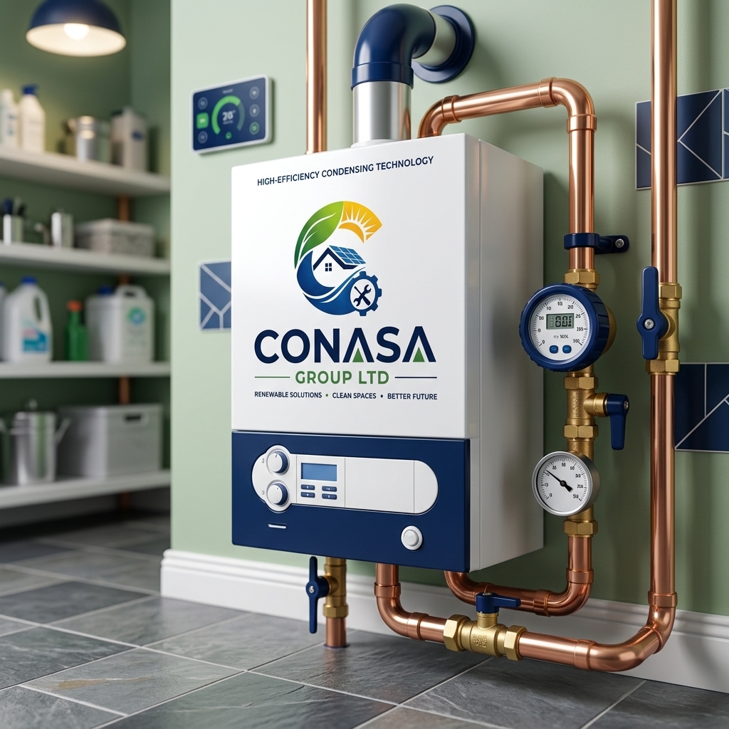 Boiler installation by a qualified heating engineer